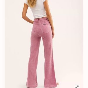 New with tags - Free People Rolla's East Coast Cord Flare Pants - pink